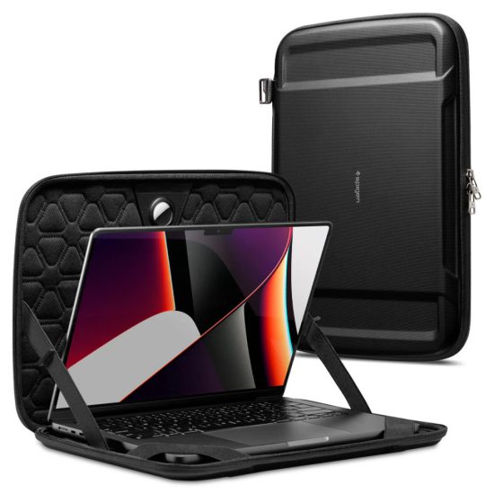 Spigen Rugged Armor Pouch Pro Laptop Tok 13-14" - Fekete