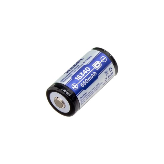 Xtar 16340 3,7V 650 mAh védett Li-Ion akkumulátor